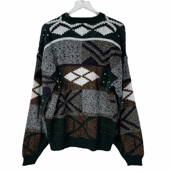 Sold🥀 Vintage Grandpa Dad Pullover Chunky Knit Sweater - Picture 2 of 8